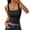 Black -BX27, variant on Womens Double Lined Square Neck Tank Tops Crop Basic Summer Going Out Sleeveless Backless Shirt Red M