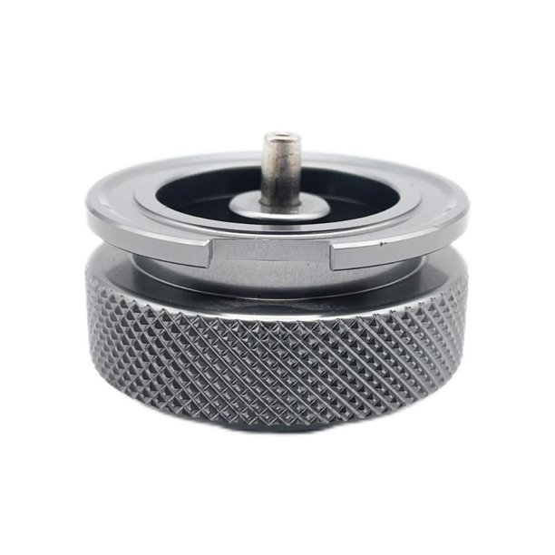 cámping Cassette adaptador de tanque de gas de estufa de campamento de aleación de aluminio a conector de tanque de gas plano FLhrweasw Nuevo