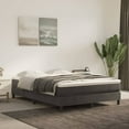 thumbnail image 1 of vidaXL Bed Frame Dark Grey 137x190 cm Full Velvet, 1 of 5