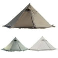 thumbnail image 4 of Octagonal Pyramid Tent, Ultra-Light, Large Footprint, Square Smoke Window Green, 4 of 10