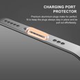 thumbnail image 2 of WHAMVOX 4Pcs Cartoon Phone Dust Plug Aluminum Alloy Matte Black Dustproof Daily Use, 2 of 5