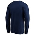 thumbnail image 3 of Men's Navy Detroit Red Wings Banner Wave Logo Long Sleeve T-Shirt, 3 of 3