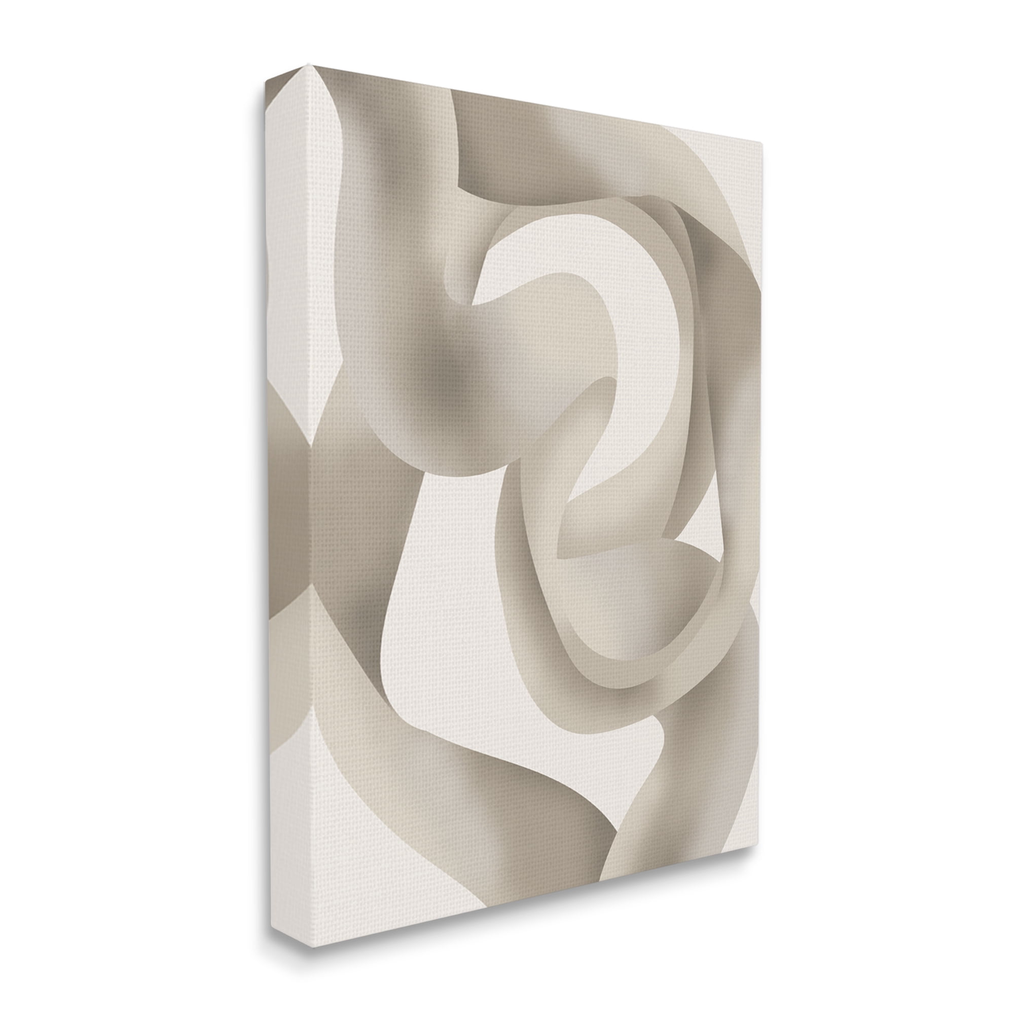 Stupell Industries Modern Wavy Abstraction Abstract Painting Gallery Wrapped Canvas Print Wall Art, 16 x 20