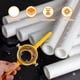 thumbnail image 3 of 12Pcs Herramienta Fabricante Hilo PVC, Tubo Threader Que Fontanería el Equipo Herramienta Reutilizable Redondo Threader Tubo PVC Fijó + 1/2pulgada,3/4pulgada,1pulgada Muere, 3 of 5