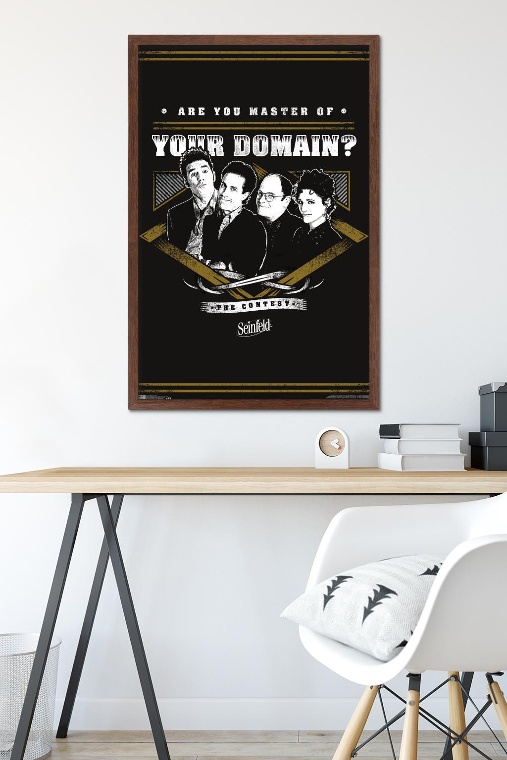 Seinfeld - Domain Wall Poster, 22.375" x 34", Framed