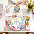thumbnail image 4 of Easter Paper Plates Dinnerware Set, Heavy Duty Disposable – with Easter Eggs & Bunny, for Spring Holiday, Party Supplies – Multicolor, 4 of 6