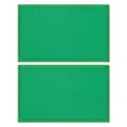 thumbnail image 1 of Uxcell 2-Pack Bandera Verde Sólida Parche en Blanco, Parches Bordados Rectangulares de 3.1" x 2" Color Puro Banderas DIY para Ropa, 1 of 1