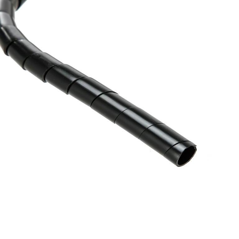 Hyper Tough Plastic Spiral Cable Covers Black TD21803C Walmart