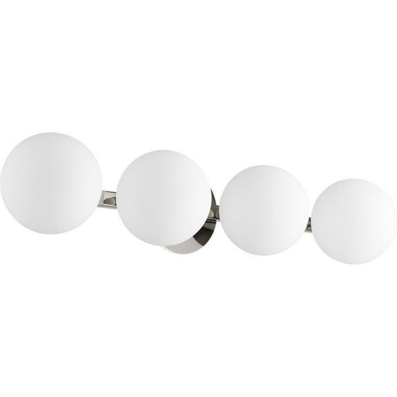 4 Light Globe Bathroom Light in Transitional Style 29.75 inches Wide By 6 inches High-Polished Nickel Finish Bailey Street Home 183-Bel-3399986