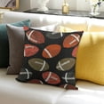 thumbnail image 3 of SHANXI Throw Pillow Covers for Couch Sofa Bed, Decorative Pillows Cushion Covers, Brown Black Pillow Inserts 22x22in, 3 of 5