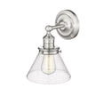 thumbnail image 5 of Millennium Lighting  Eyden 1 Light Sconce with Clear Seedy Glass Shades Brushed Nickel, 5 of 5