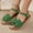 Green, variant on Sandals for Women Bow Knot Flat Shoes Summer Open Toe Bohemia Comfortable Casual Bowknot Dressy Beach Flats Sandal Yellow 8.5(41)