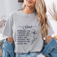 thumbnail image 3 of Jollimate God Designed Me Created Me Shirt, Floral Christian Faith Women Graphic Tee, 3 of 4