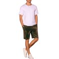 thumbnail image 2 of Pantalones cortos de verano para hombres INSPIRE CHIC con lentejuelas, cintura elástica, ideales para fiestas y salidas nocturnas, talla 36, dorados, 2 of 5