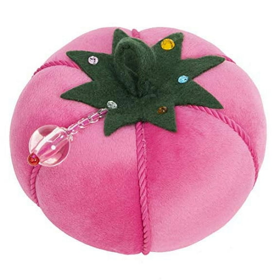Dritz Pin Cushion Velvet Tomato 5" Fashion Pink