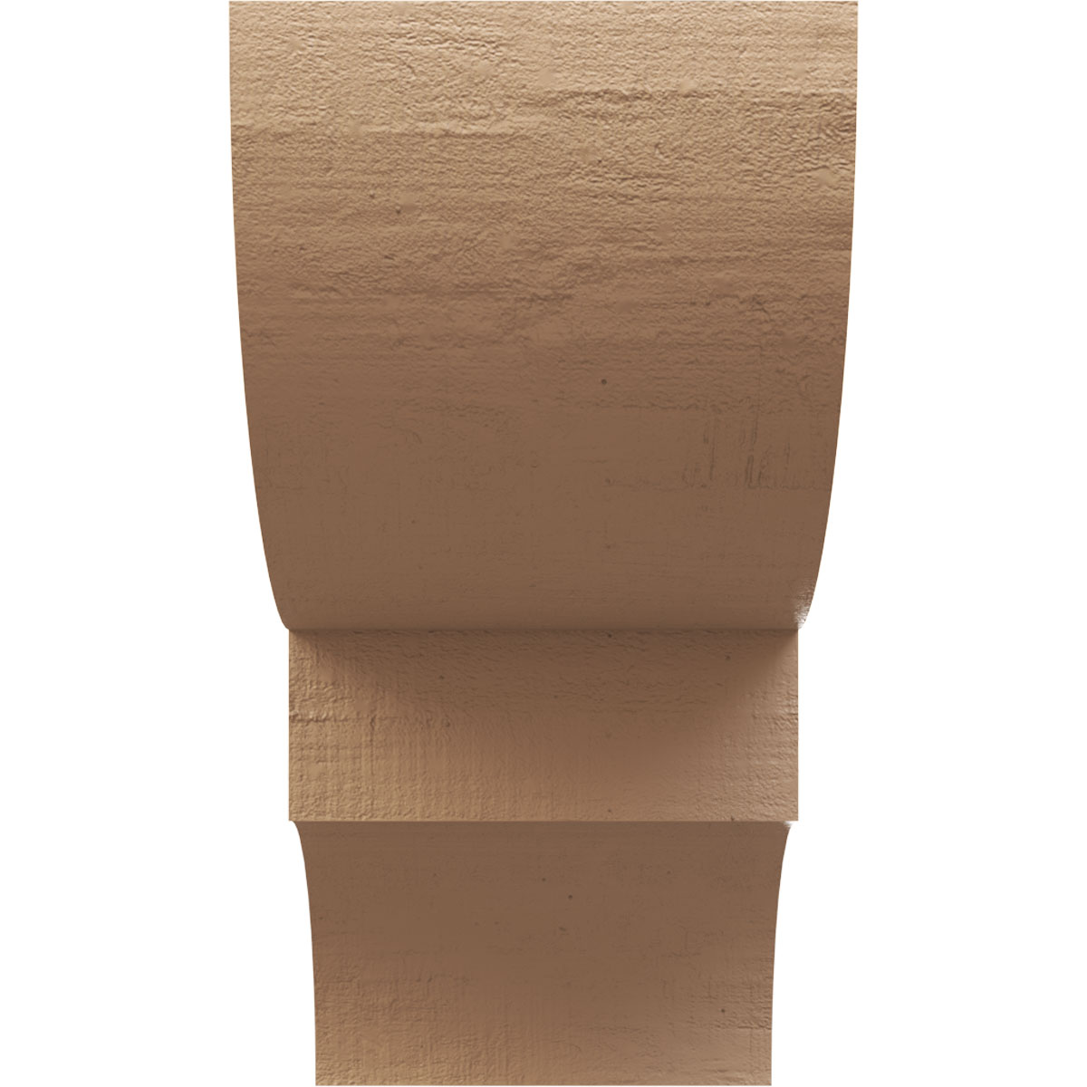 12"W x 24"D x 24"H Classic Ridgewood Rough Cedar Woodgrain TimberThane Corbel, Primed Tan