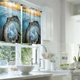 thumbnail image 2 of LALILO Kitchen Curtains and Valances Set of 3 36" Long Ocean Window Treatment Tiers for Window Decor, 2 of 5