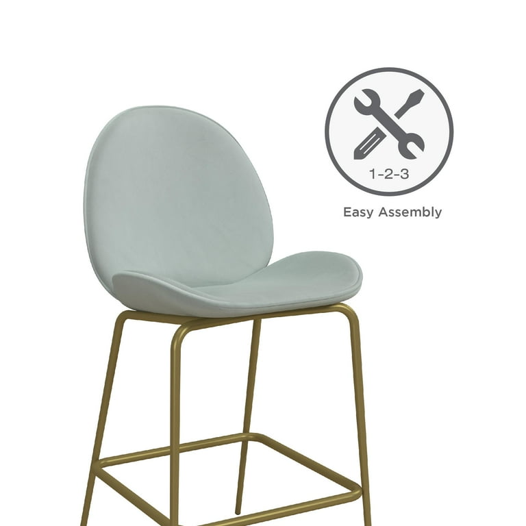 Cosmoliving by cosmopolitan astor upholstered counter stool hot sale