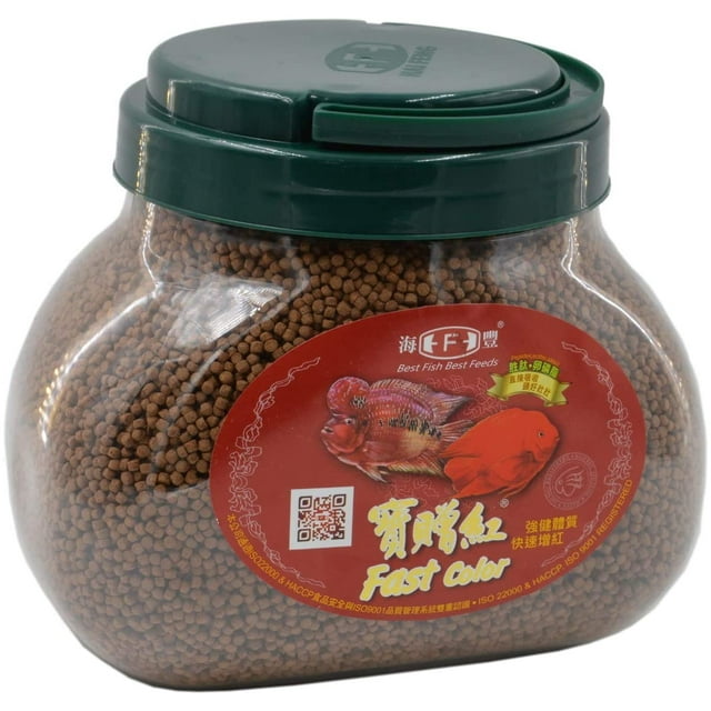 Hai Feng Fast Color Fish Food 900 Grams, Alife, Medium Floating Pellet