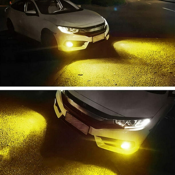 H10 9145 9140 LED Fog Light Bulbs,3000K Yellow,for Lincoln Town