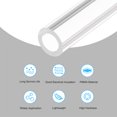 thumbnail image 3 of Uxcell Acrylic Pipe Clear Rigid Round Tube 6mm(1/4") ID 10mm(3/8") OD 12" for Lamps and Lanterns, Water Cooling System, 3 of 5