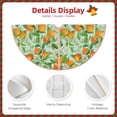 thumbnail image 4 of Daiia Tangerine Drawing Merry Christmas Tree Skirt , Xmas Large Lace-up Tree Skirt, Santa Snowflakes Rustic Home Decorations New Year Party Farmhouse Decor-48", 4 of 7