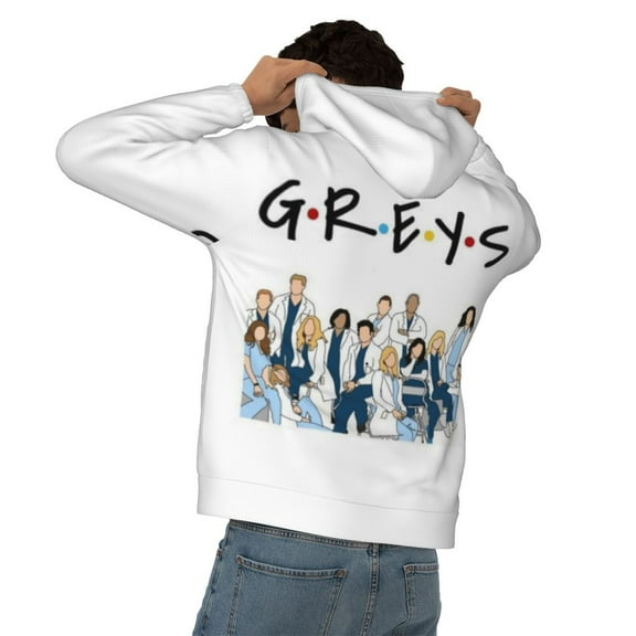 Unisex Greys Anatomy Pullover Hoodie Realistic 3d Print Graphic Hooded Sweatshirts With Pocket For Men Women