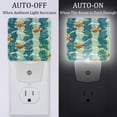 thumbnail image 2 of PhooArto Sea Turtle Wave Stripe Plug in LED Night Light Auto Sensor Dusk to Dawn Decorative Night for Bedroom, Bathroom, Kitchen, Hallway, Stairs, Baby's Room, Energy Saving, 2 of 7