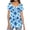 Blue Palm Tree, variant on Women's Fun Tops Octopus Printed Summer Short Sleeve Tunics Plus Size Ladies Shirts Blouse Loose Fit Workout T-shirt Flowy Tops for Leggings