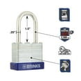 thumbnail image 4 of Brinks Laminated Steel Padlock 40mm Body with 1-8/16 inch Shackle, 3 pack, 4 of 11