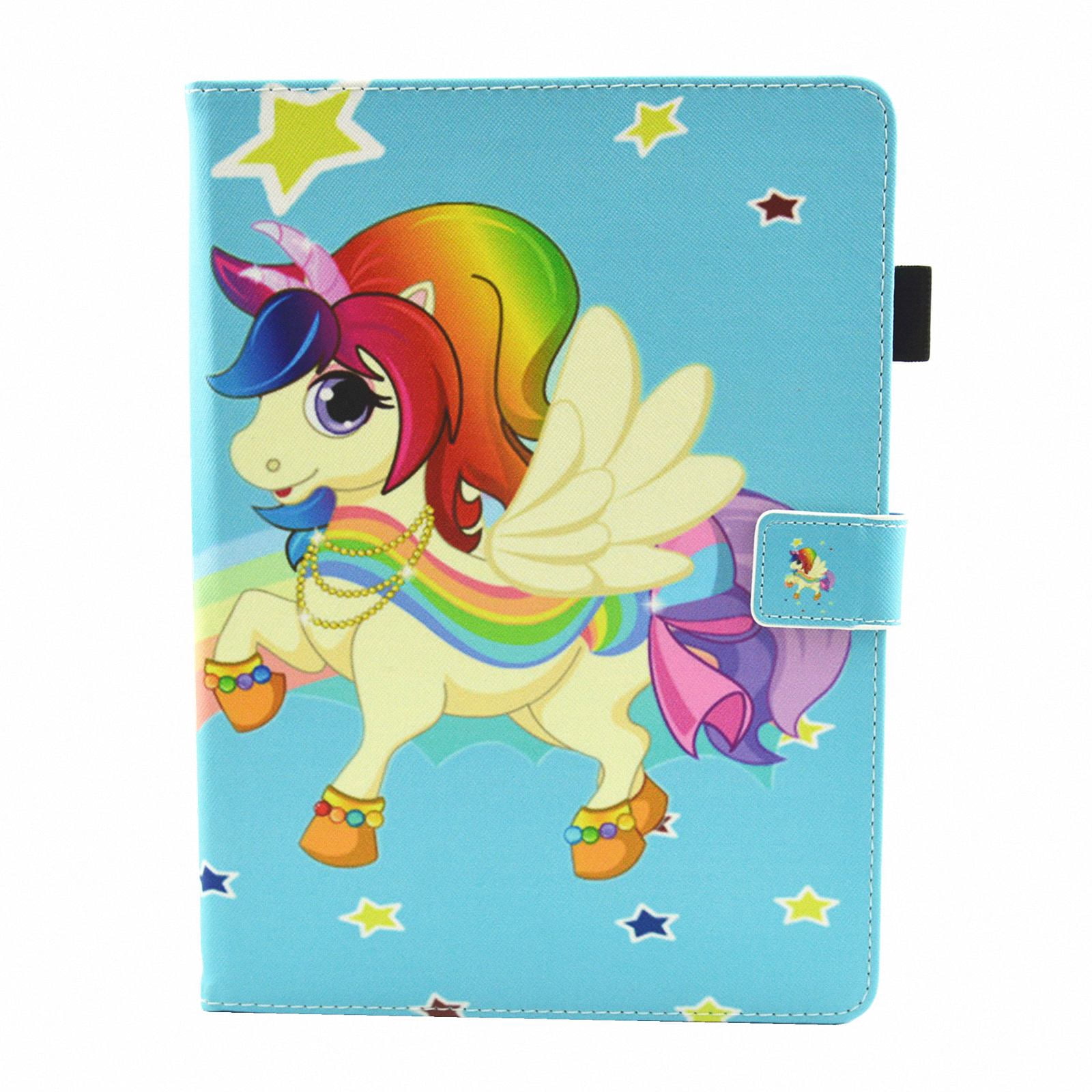 iPad Pro 11 inch 2018 Case, Allytech [Not Supported Apple Pencil Magnetic Attachment] Smart Book Style Stand Protective Case for Apple iPad Pro 11 Inch Tablet (2018), Star Unicorn