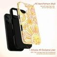thumbnail image 4 of Cheerful Smiling Sun Phone Case with Yellow and Pink Floral Sunburst Design, Protective Artistic Cover for iPhone 16 15 14 13 12 Pro Max Mini, 4 of 6