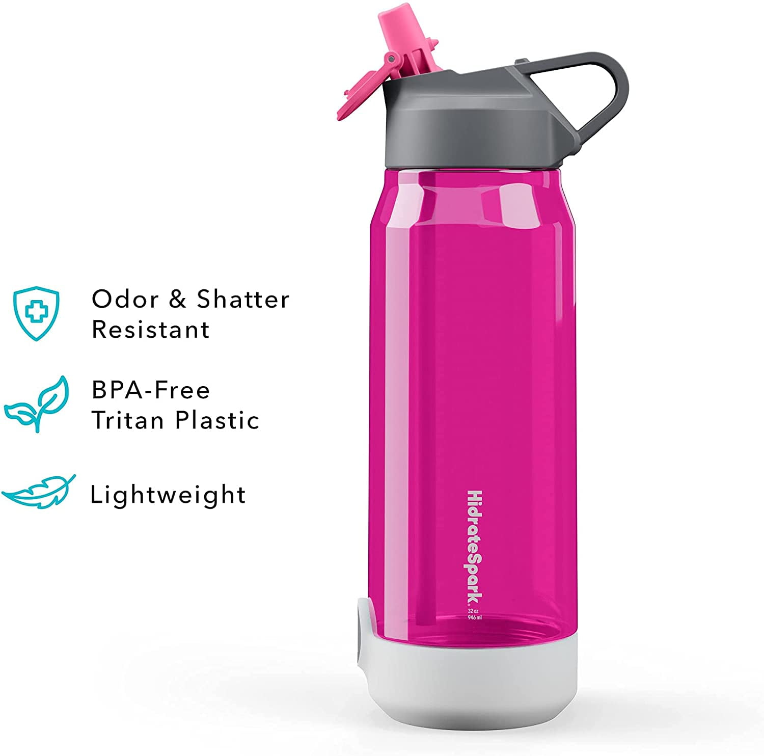 HidrateSpark Pro 32 oz. Smart Bottle with Straw Lid