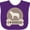 Purple, variant on Inktastic Husky Dog I Love Huskies Boys or Girls Baby Bib
