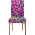 thumbnail image 2 of RYLABLUE Colorful Print Stretch Chair Cover Protector Seat Slipcover for Dining Room Hotel Wedding Party Set of 6, 2 of 5