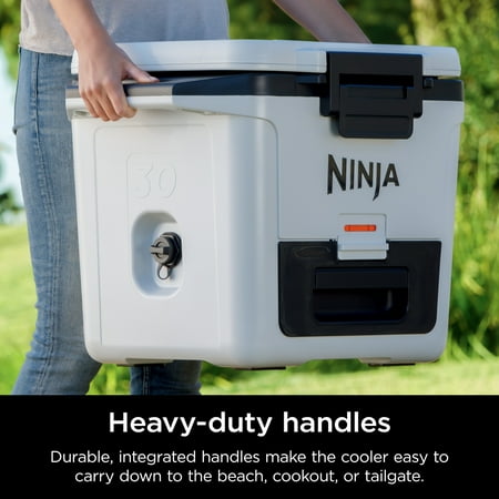 Ninja - FrostVault 30qt Hard Cooler with Dry Zone - Cloud White