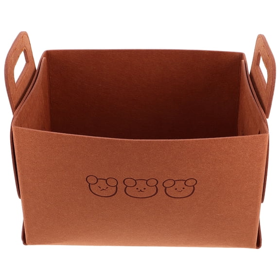 SKISUNO Large Capacity Light Brown Car Storage Organizer Basket for Trunk and Backseat, Vehicle Storage Solution