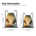 thumbnail image 2 of Sigee Castle Red Green Sky Dragon for Drawstring Bag String Backpack for Sports, Gym, Swimming, Beach, Travel-Small, 2 of 6