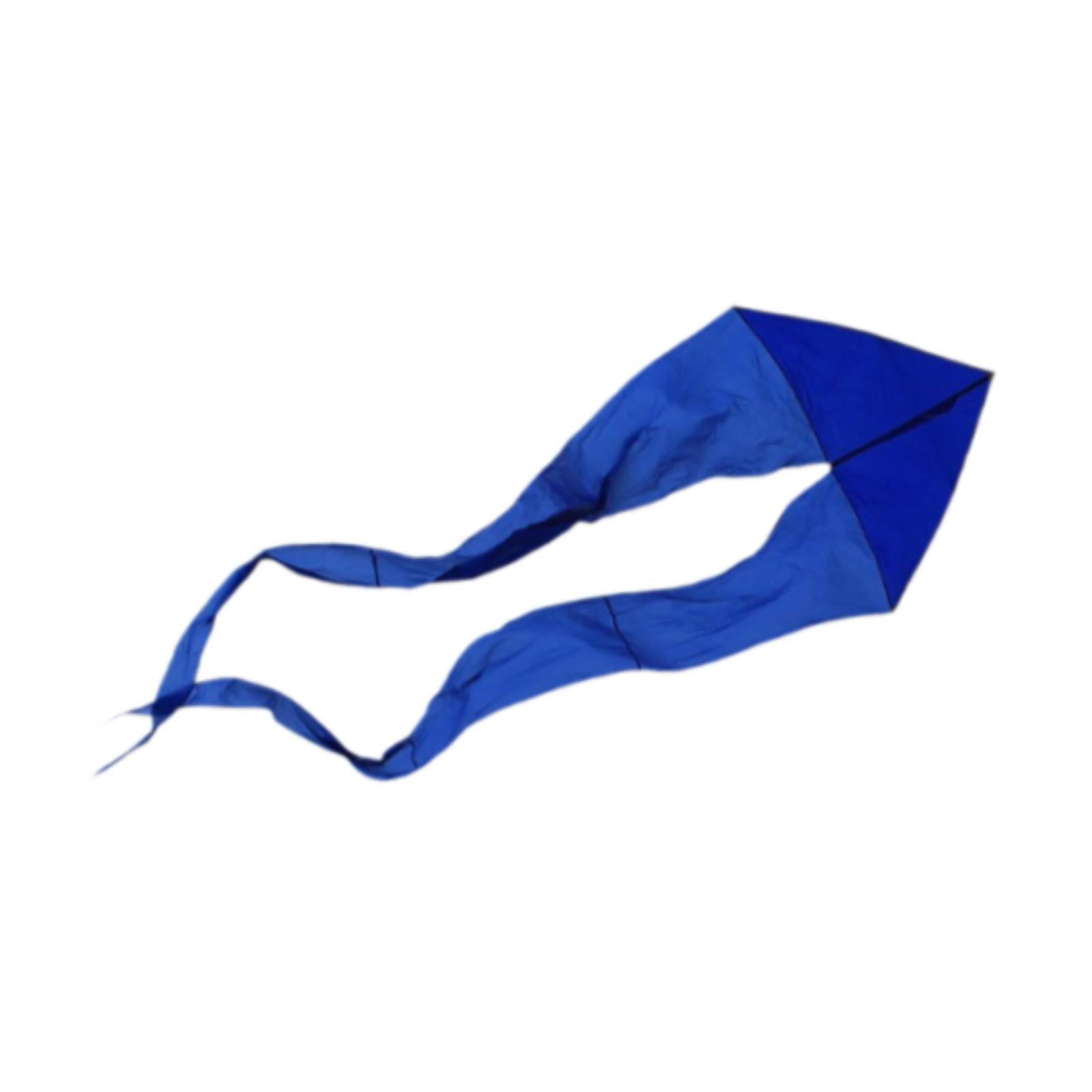 harayaa Kids Delta Kite Flying Toy Easy to Handle Portable with Long Tail Ghost Kite for Blue