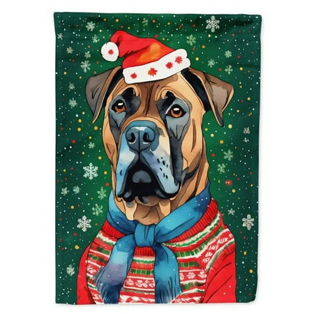 Cane Corso Christmas House Flag 28 in x 40 in
