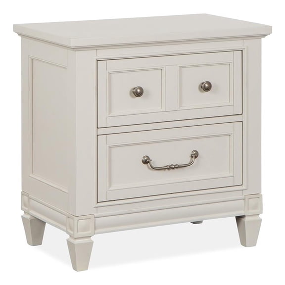 Magnussen Home Willowbrook Egg Shell White Drawer Nightstand