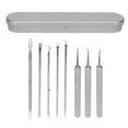 thumbnail image 1 of 8Pcs Acné Outils Extracteur Kit Popper Popper Décapant en Acier Inoxydable Soins de la Peau Fournitures, 1 of 14