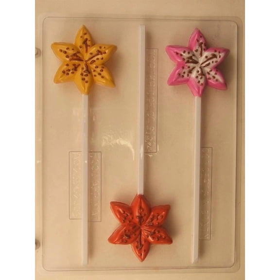 PURELY- Stargazer Flower (3) Chocolate Candy Mold Moldsdiy Garden Wedding Party Favors