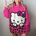 thumbnail image 1 of Sudadera estética para mujer 2024, ropa grunge Y2k, sudadera clásica japonesa de dibujos animados con capucha de Hello Kitty, tops retro de otoño e invierno, 1 of 1