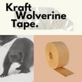 thumbnail image 5 of SSBM Wolverine 3.0 Water Activated Heavy Duty Gummed Tape, Starch Adhesive, 2.75" x 150 Yards, Kraft, 5.5 Mil, 5 Rolls, 5 of 6
