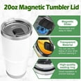 thumbnail image 4 of Couvercle Magnétique pour Gobelet, Couvercle de Remplacement 20 oz Compatible avec Yeti Rambler, 4 of 5