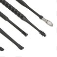 thumbnail image 3 of 5 Set Ear Pick Earwax Removal Tool Kit 7pcs Ear Cleansing Tool Stainless Steel Portable Ear Wax Cleaning Kit Tool Set Black, 3 of 5