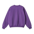 thumbnail image 4 of Men's Fashion Sweatshirts 2025 Purple Long Sleeved Pullover Solid Color Loose Plus Size M, 4 of 4