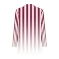 thumbnail image 6 of ShiShine Women’s 2025 Fall Fashion Stripe Cardigan Lightweight Soft Cardigan Long Sleeve Open Front Coat, 6 of 7