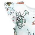 thumbnail image 5 of Disney Pixar Toy Story Woody Buzz Lightyear Bo Peep Little Girls French Terry Romper Infant to Big Kid, 5 of 5